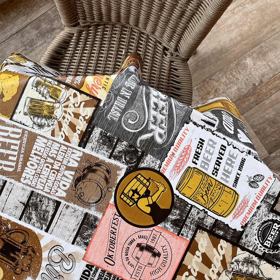 Toalha de Mesa Redonda Impermeável Térmica até 80 ° Boteco