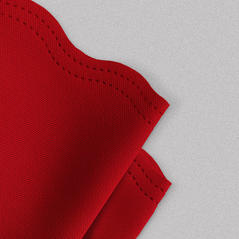Kit 10 Guardanapos Mesa Posta em Tecido Oxford Corte a Laser - Vermelho