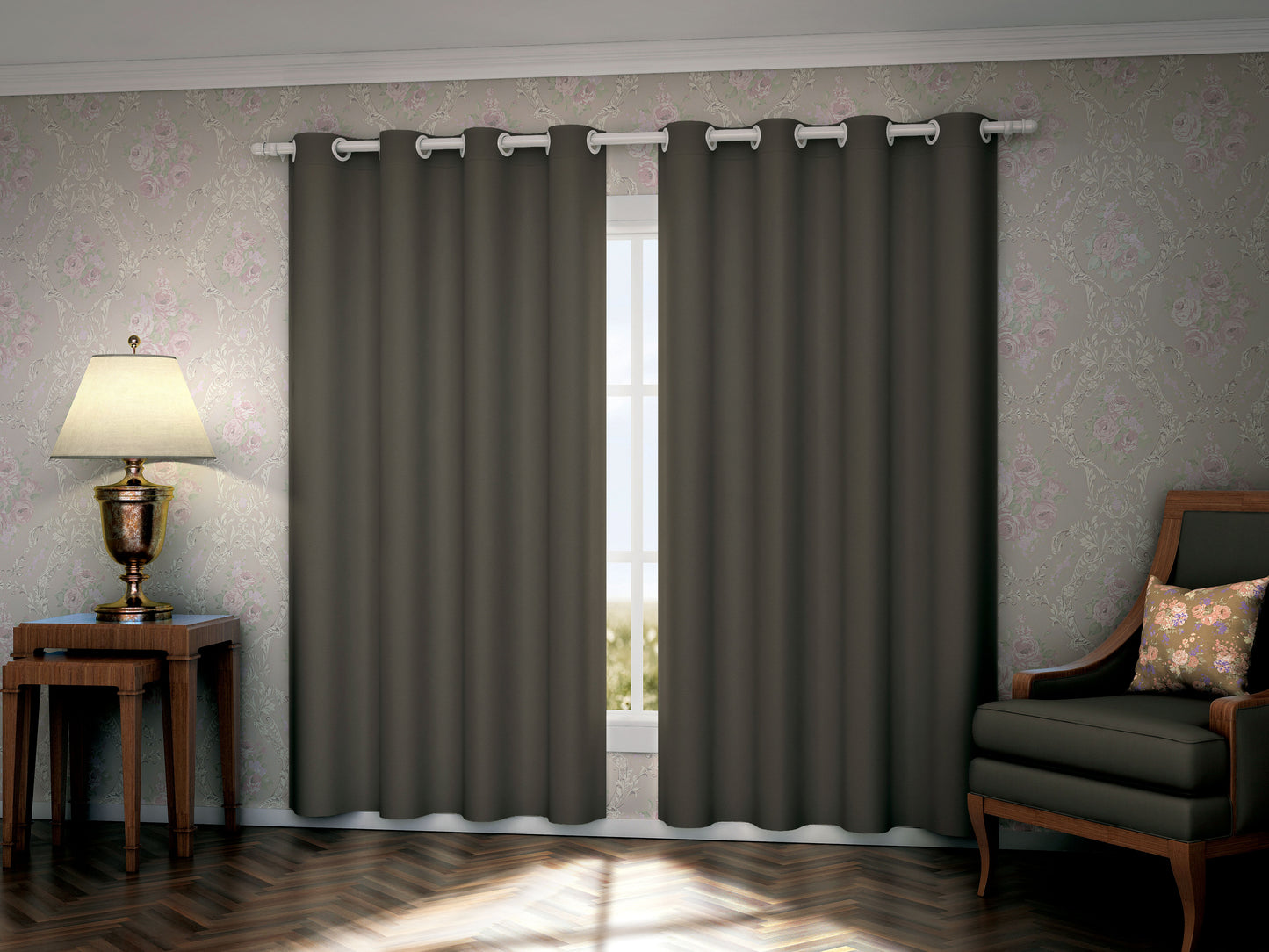Cortina Top Casa Oxford 100% Blackout