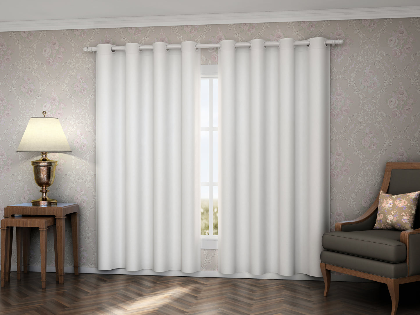 Cortina Top Casa Oxford 100% Blackout