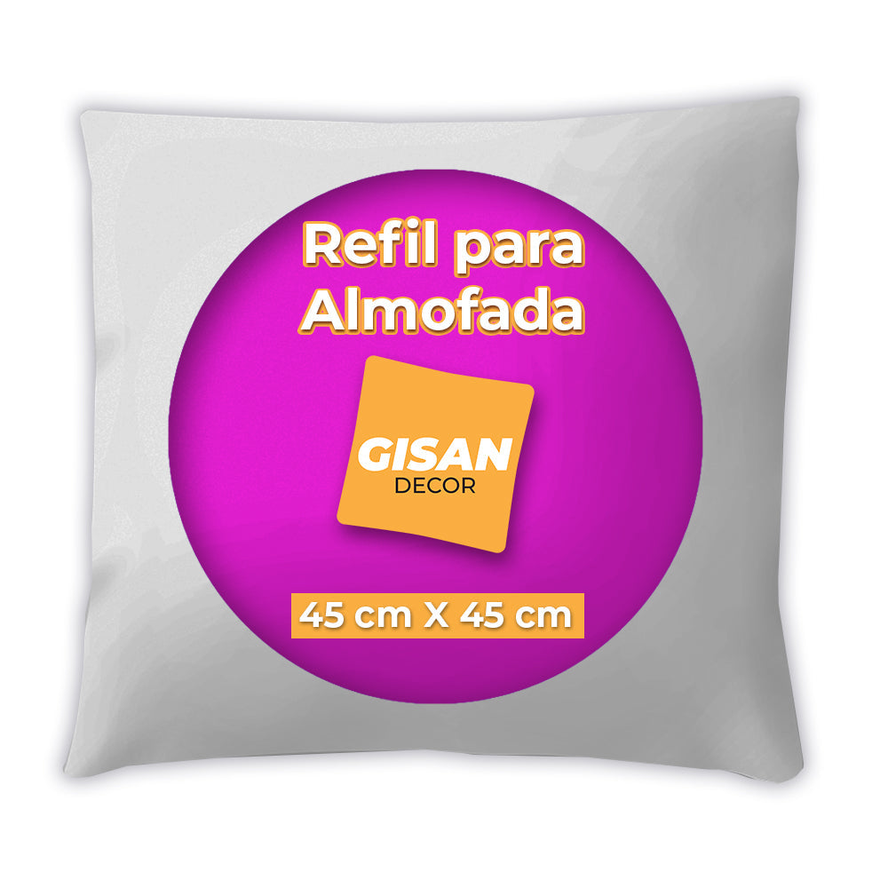 Refil para Almofada Siliconada Enchimento Fibra Branco