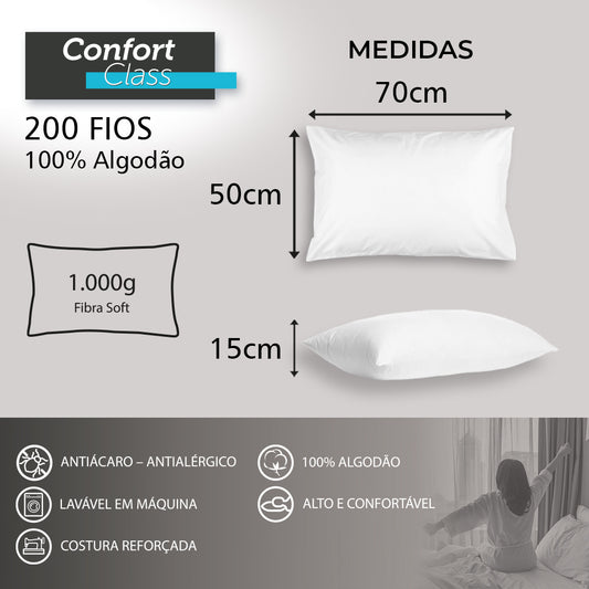 Travesseiro Confort Class 200 Fios