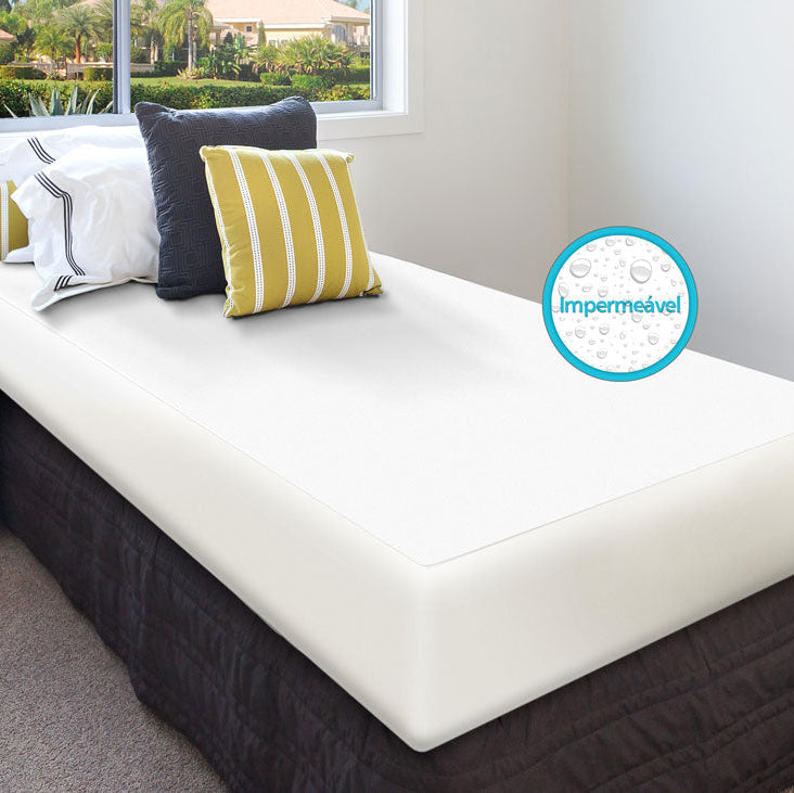Capa Protetora de Colchão Impermeável Solteiro