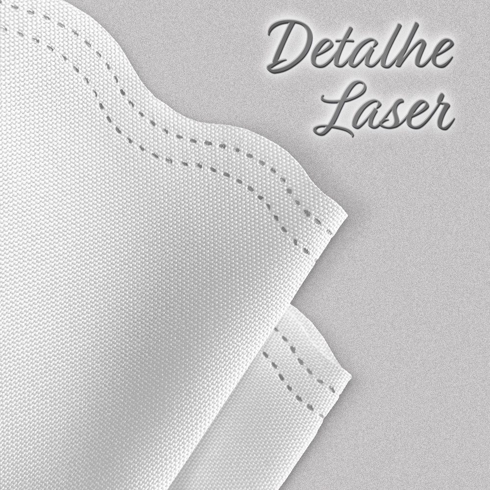 Toalha de Mesa Redonda com Corte a Laser Oxford