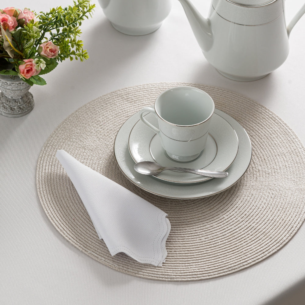 Guardanapo de Tecido Oxford Kit 20 Unidades 33cm Corte a Laser e Cores Variadas Mesa Posta