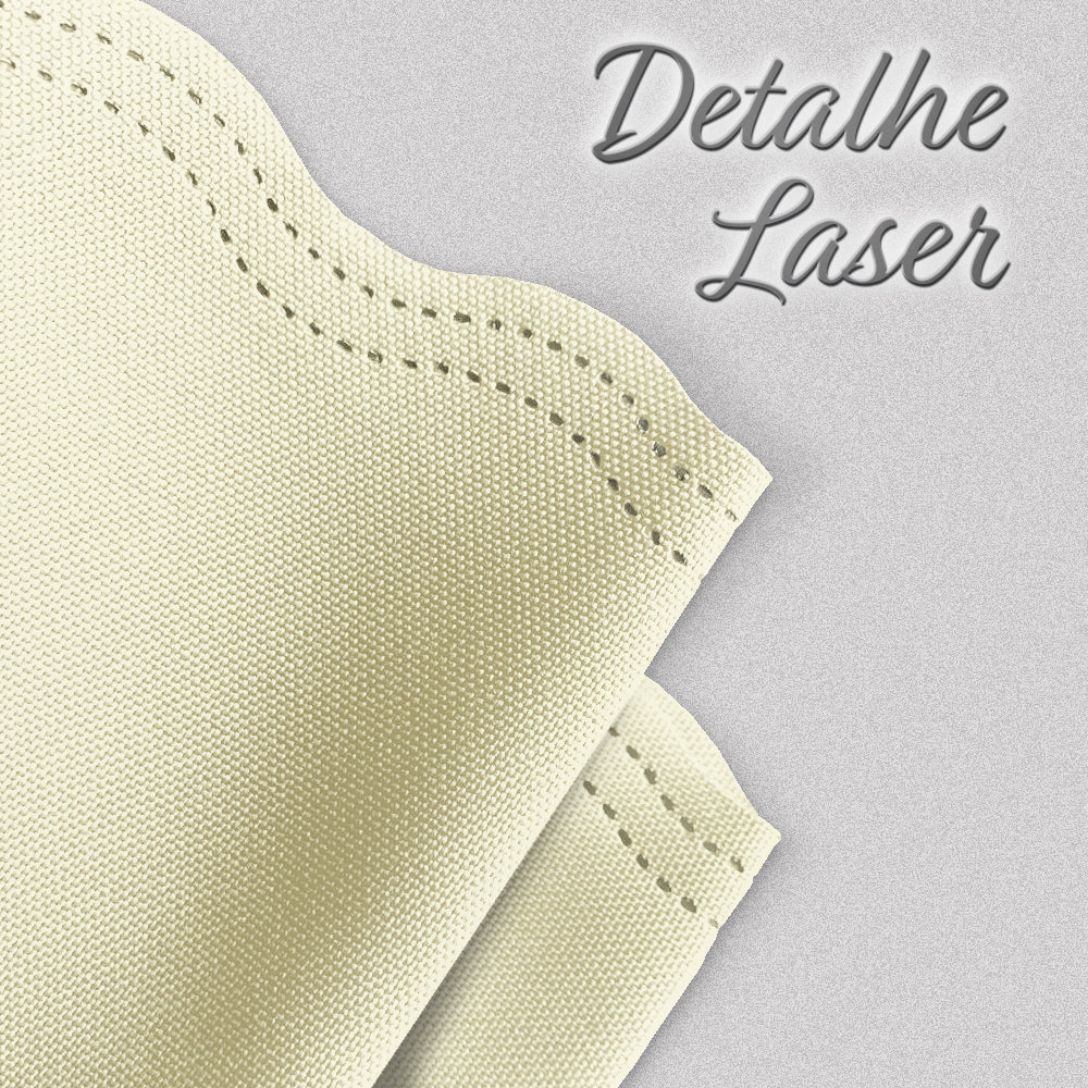 Toalha de Mesa Redonda com Corte a Laser Oxford