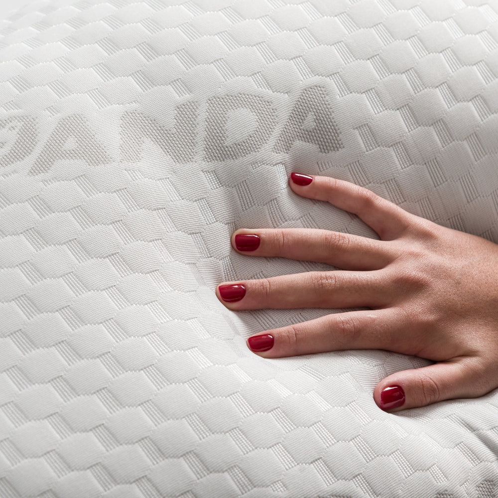 Travesseiro Massageador Panda Alto Macio Fibra Soft Tecido Respirável