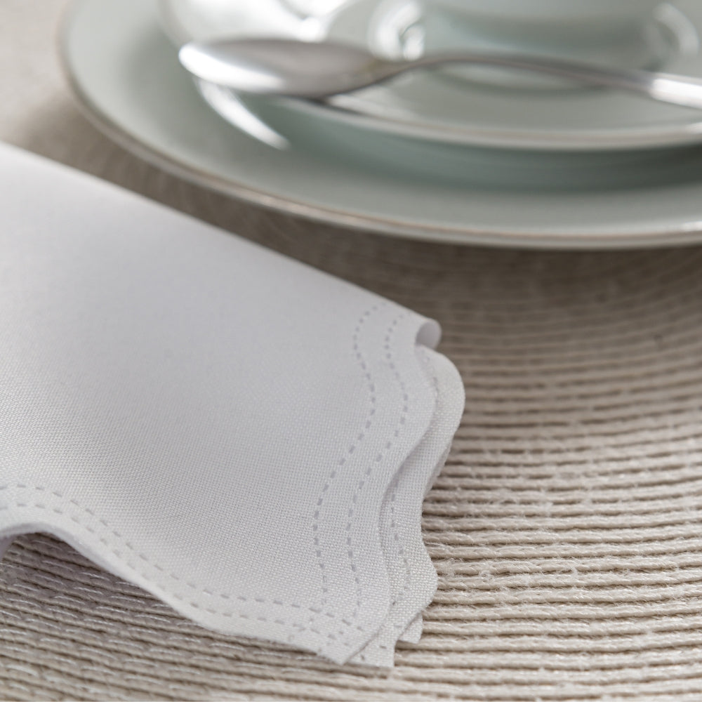 Guardanapo de Tecido Oxford Kit 10 Unidades 33cm Corte a Laser e Cores Variadas Mesa Posta