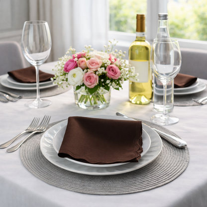 Guardanapo de Tecido Oxford Kit 20 Unidades 33cm Corte a Laser e Cores Variadas Mesa Posta