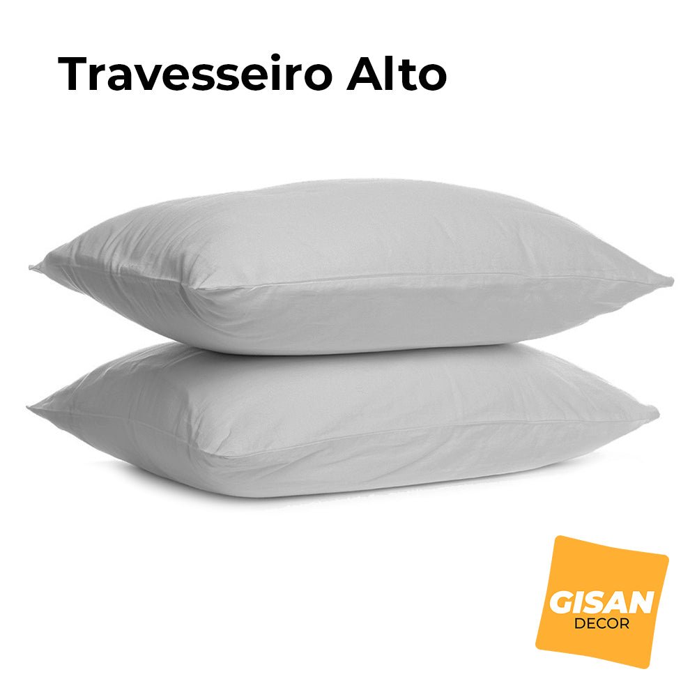 Travesseiro Super Enchimento Fibra Macio Confort 1,250 Gramas