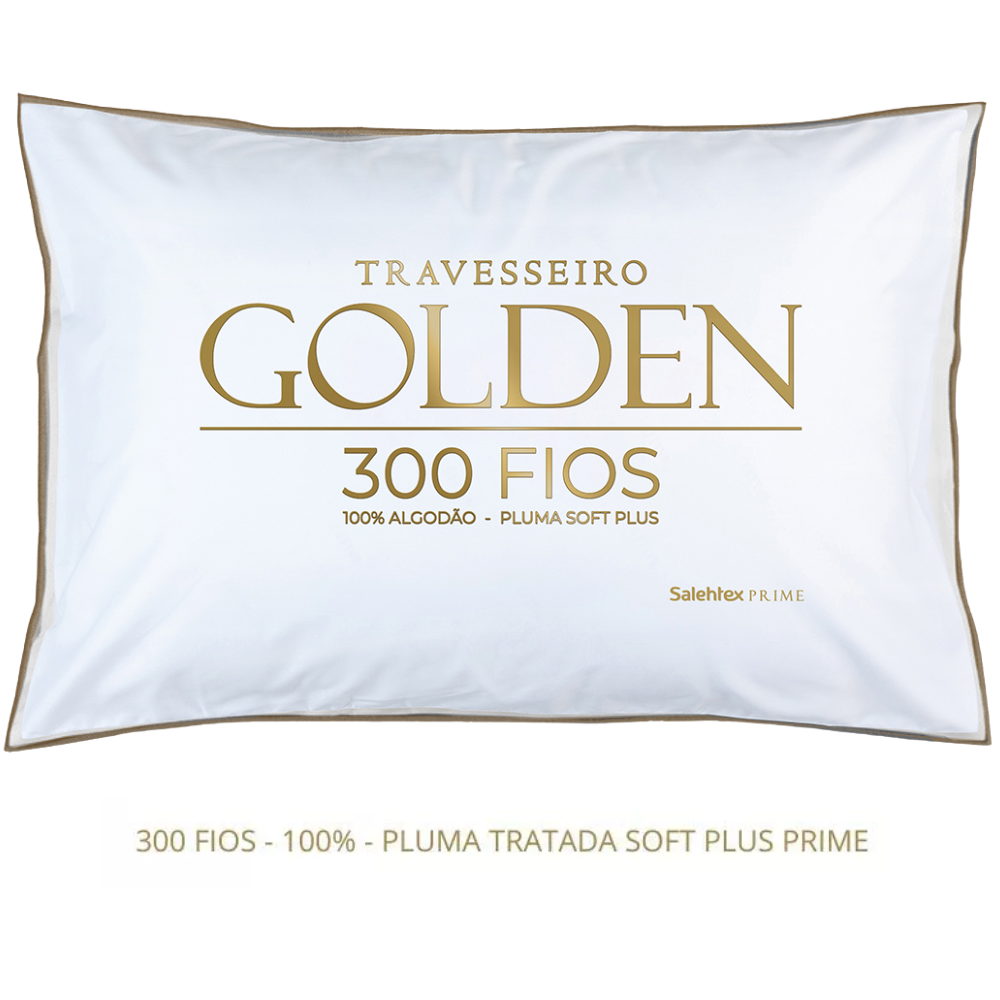 Travesseiro Golden 300 Fios 100% Algodão