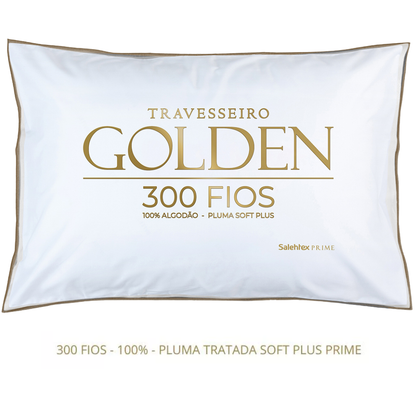 Travesseiro Golden 300 Fios 100% Algodão