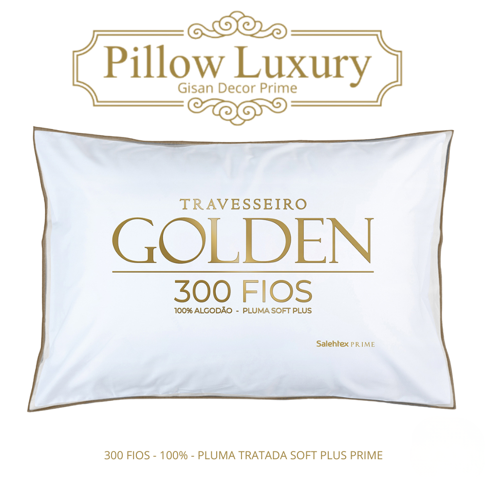 Travesseiro Golden 300 Fios 100% Algodão
