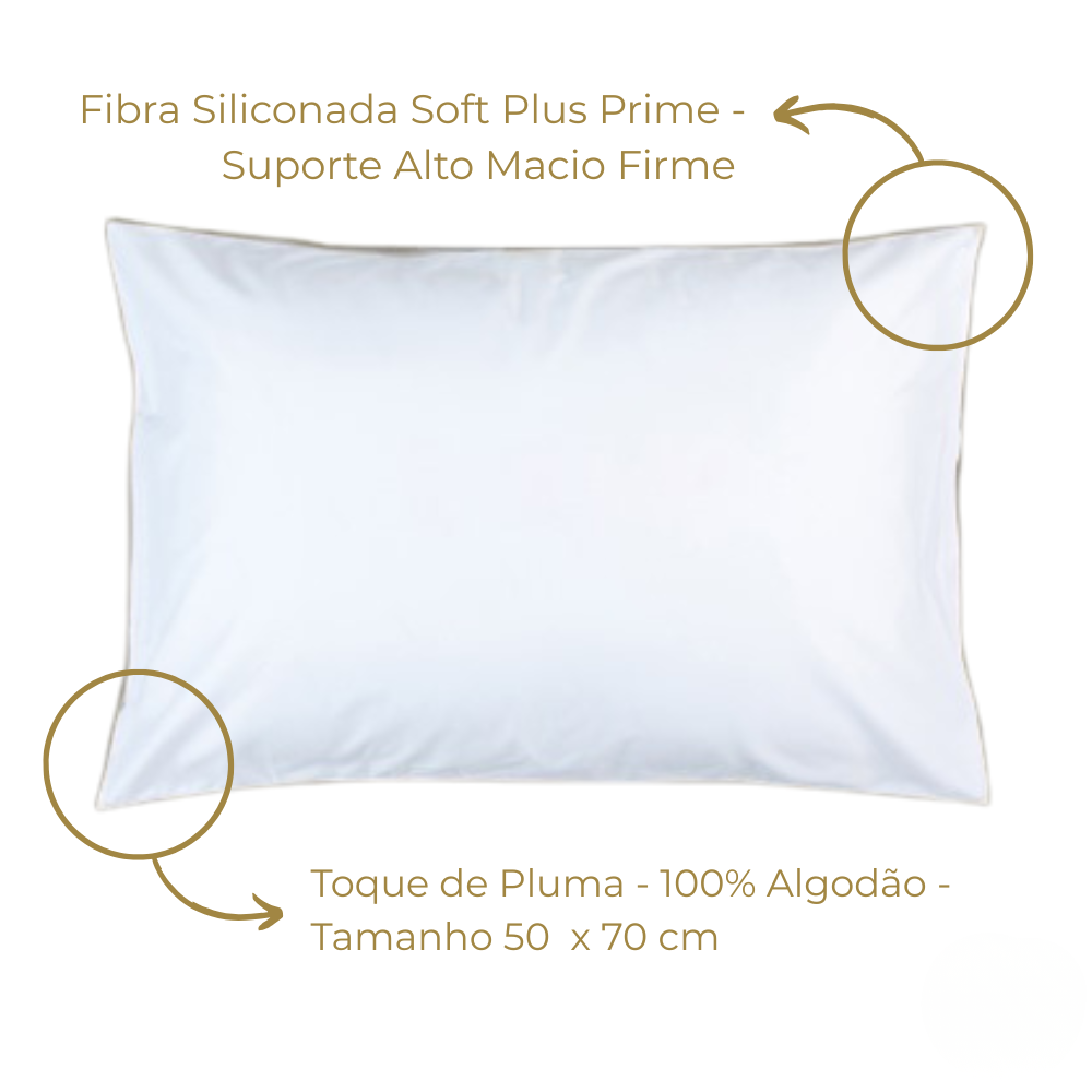 Travesseiro Golden 300 Fios 100% Algodão