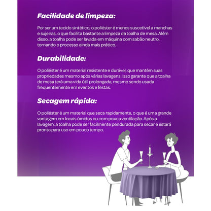 Toalha de mesa com Corte A Laser Oxford