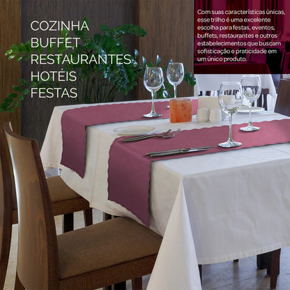 Trilhos de mesa em Tecido Oxford