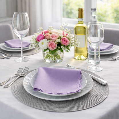 Guardanapo de Tecido Oxford Kit 40 Unidades 33cm Corte a Laser e Cores Variadas Mesa Posta