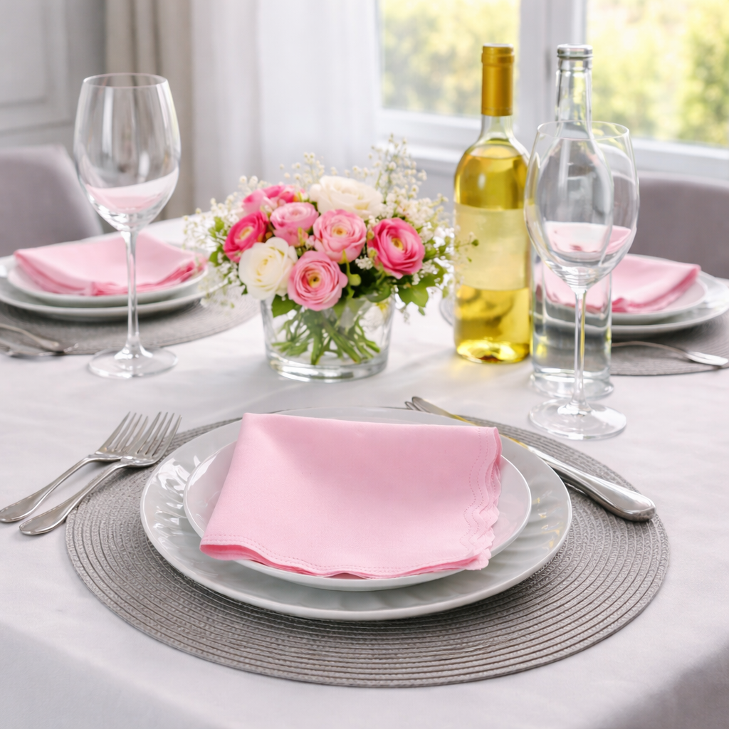 Guardanapo de Tecido Oxford Kit 100 Unidades 33cm Corte a Laser e Cores Variadas Mesa Posta