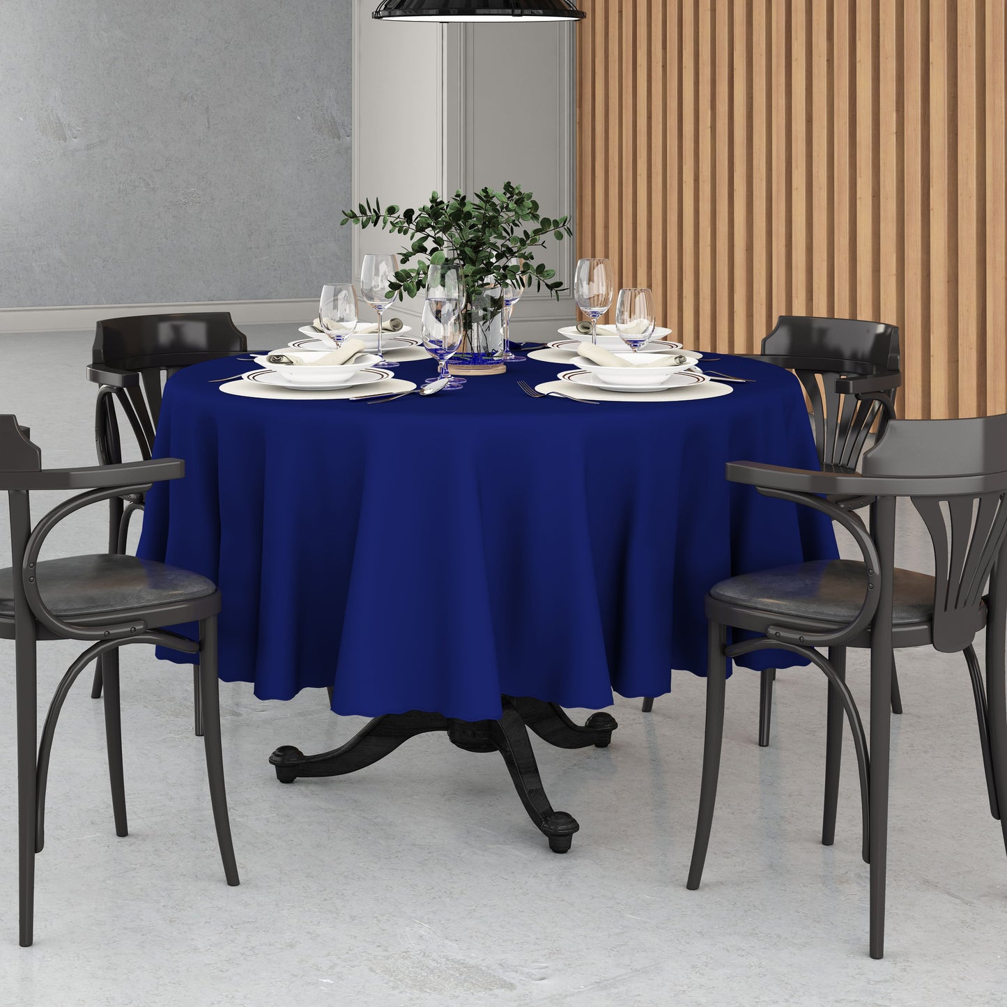 Toalha de Mesa Redonda com Corte a Laser Oxford