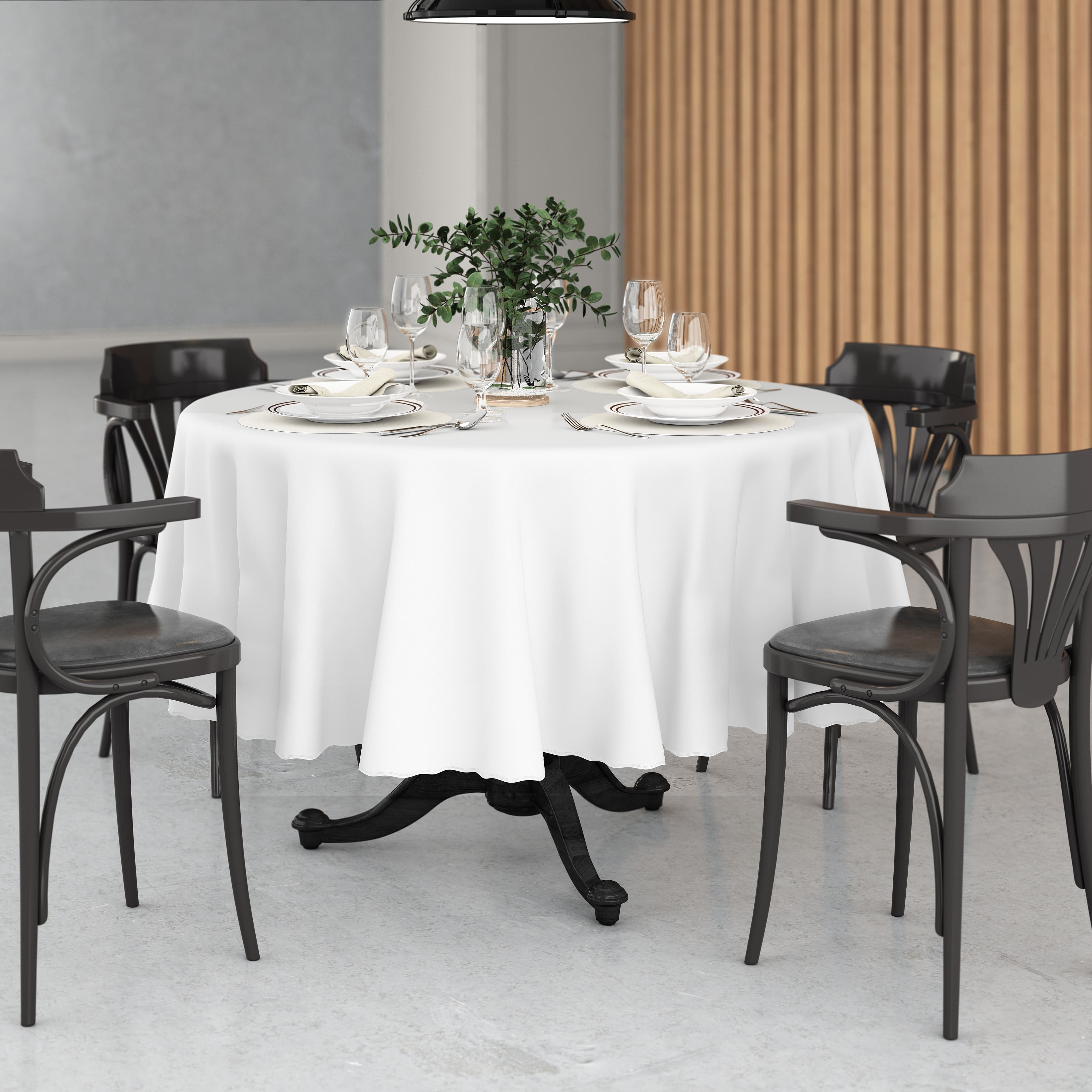 Toalha de Mesa Redonda com Corte a Laser Oxford