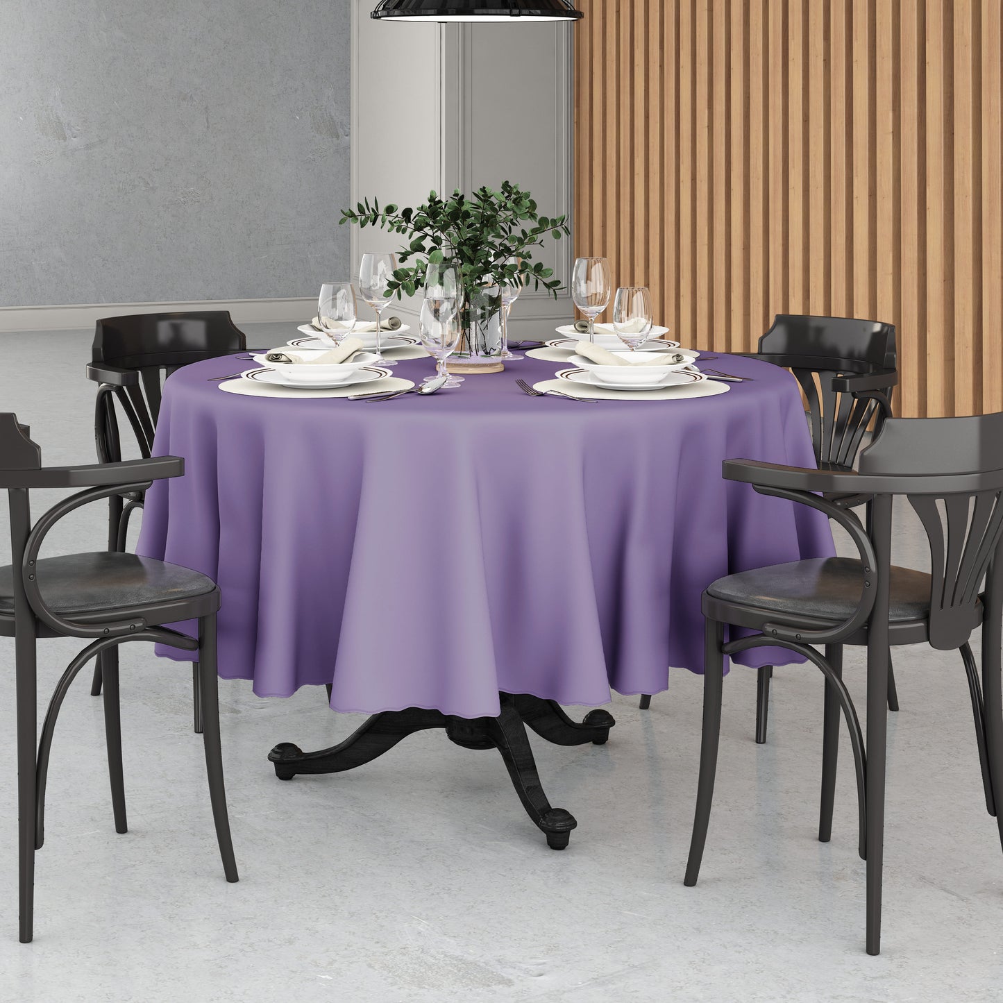 Toalha de Mesa Redonda com Corte a Laser Oxford