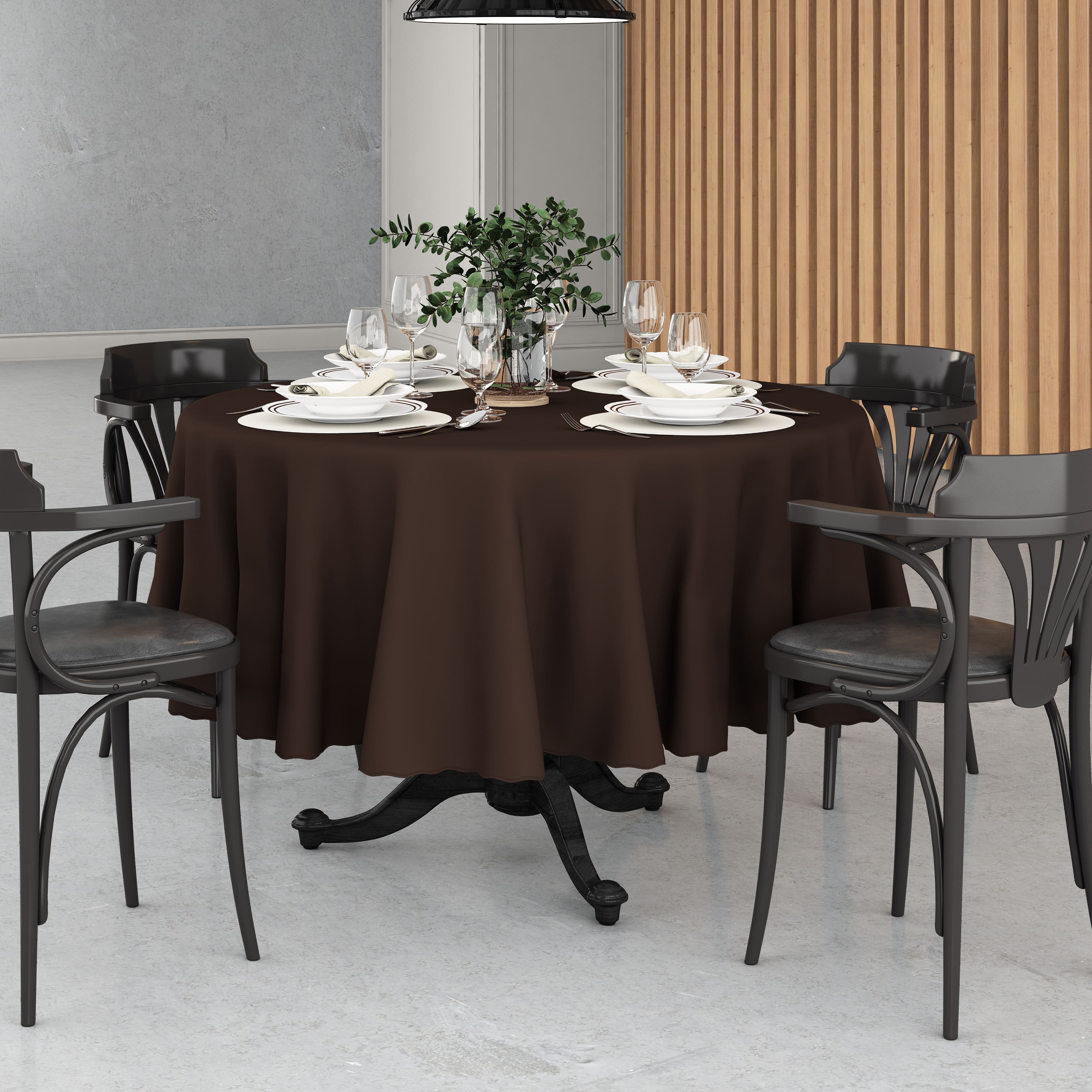 Toalha de Mesa Redonda com Corte a Laser Oxford