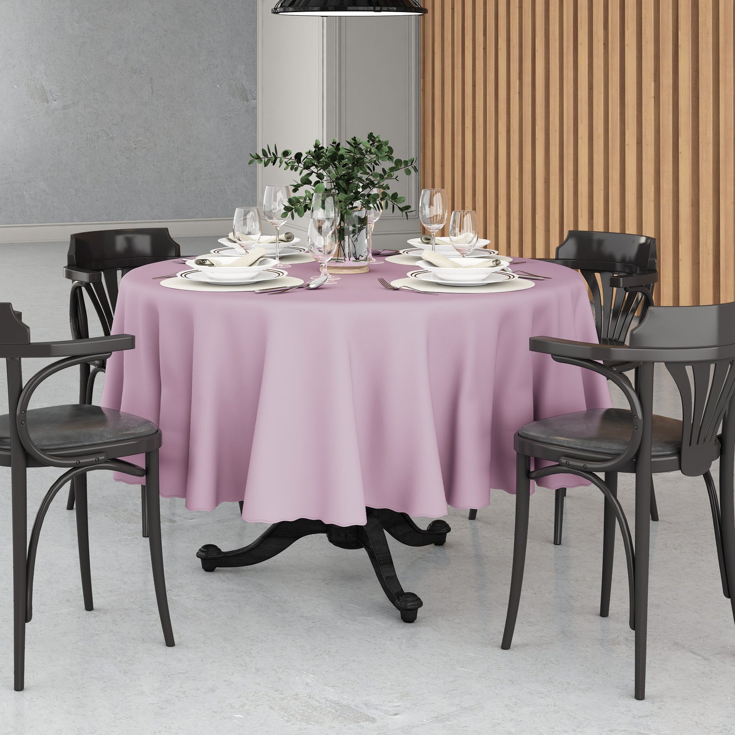 Toalha de Mesa Redonda com Corte a Laser Oxford