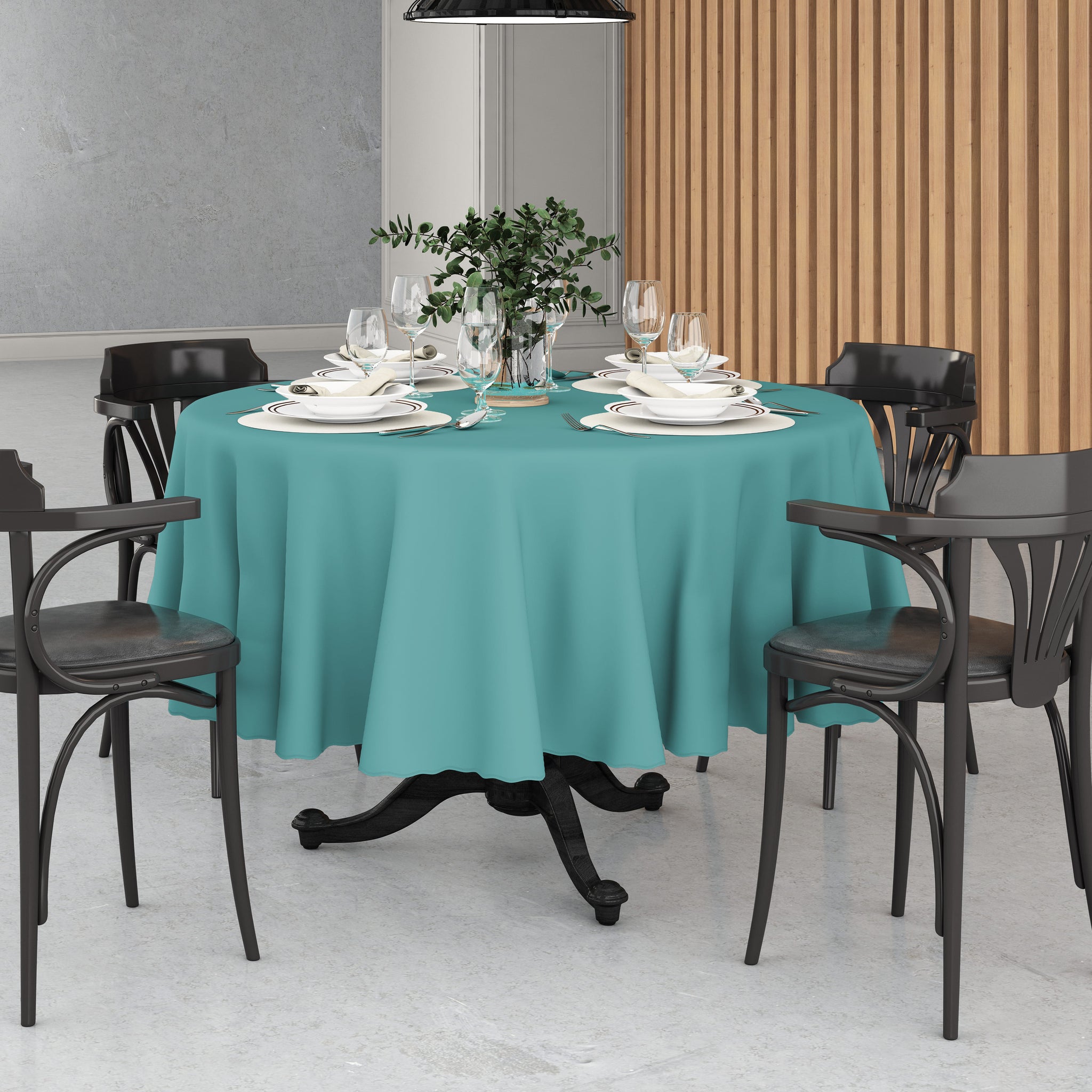 Toalha de Mesa Redonda com Corte a Laser Oxford