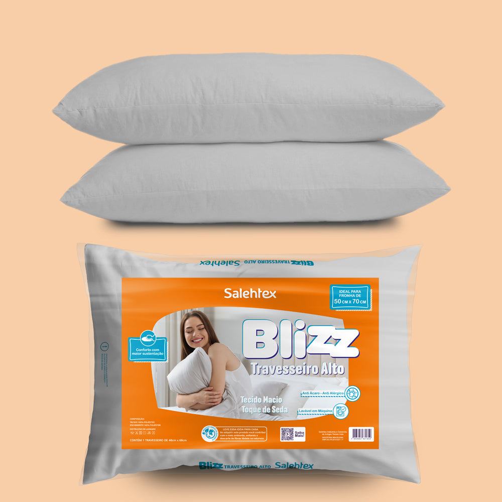 Travesseiro Blizz Toque de Pêssego