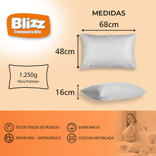Travesseiro Blizz Toque de Pêssego