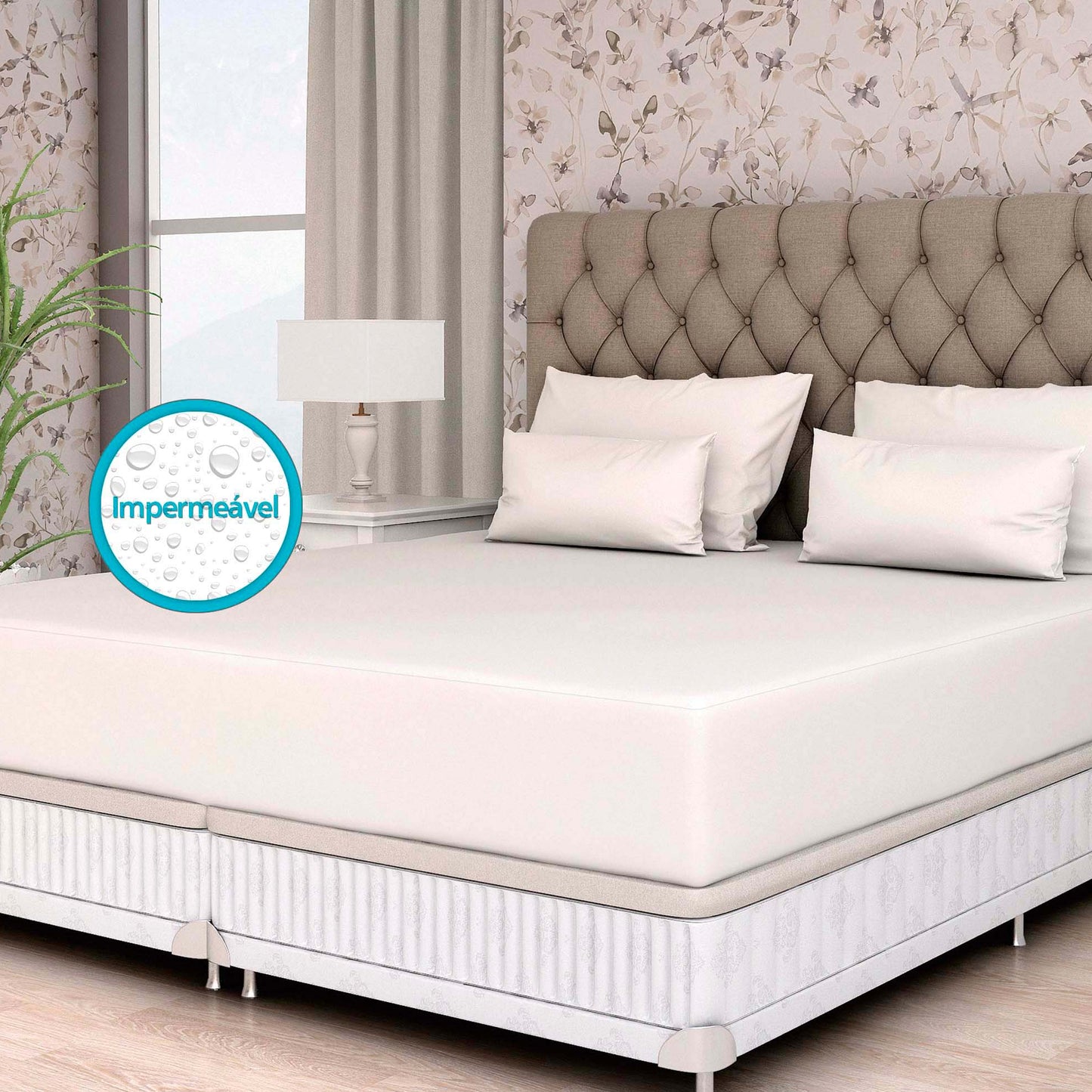 Capa Protetora de Colchão Impermeável Casal