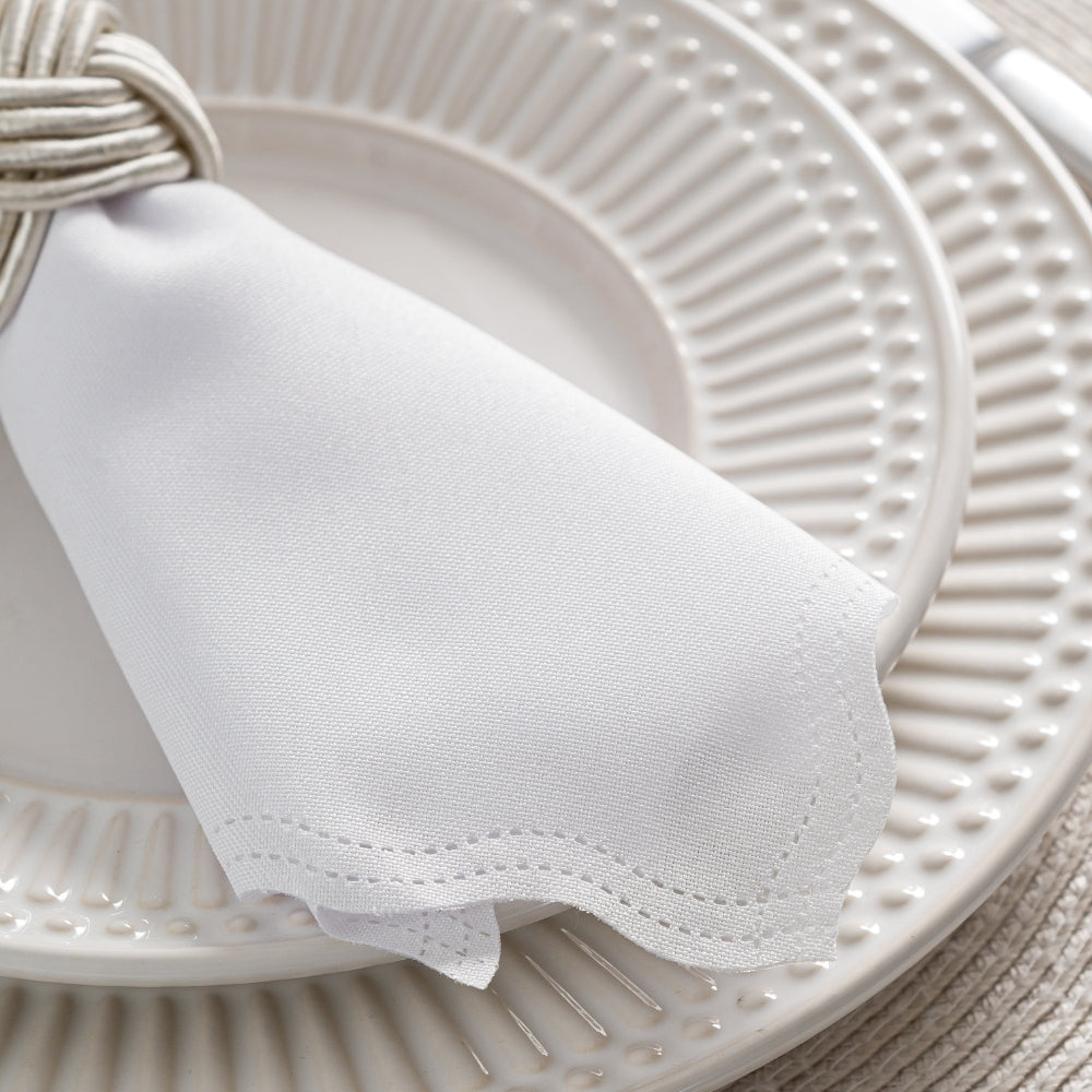 Guardanapo de Tecido Oxford Kit 10 Unidades 33cm Corte a Laser e Cores Variadas Mesa Posta