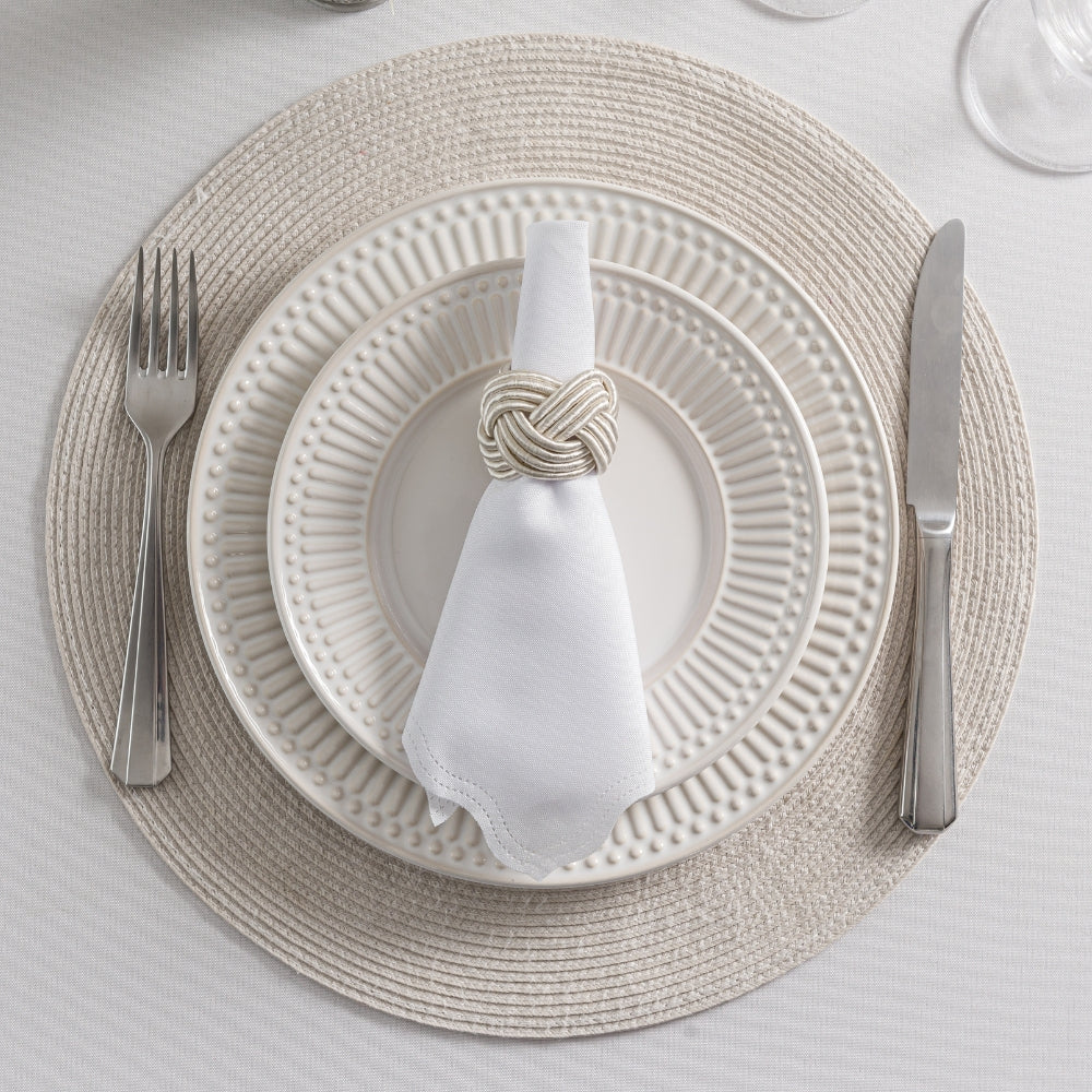 Guardanapo de Tecido Oxford Kit 10 Unidades 33cm Corte a Laser e Cores Variadas Mesa Posta