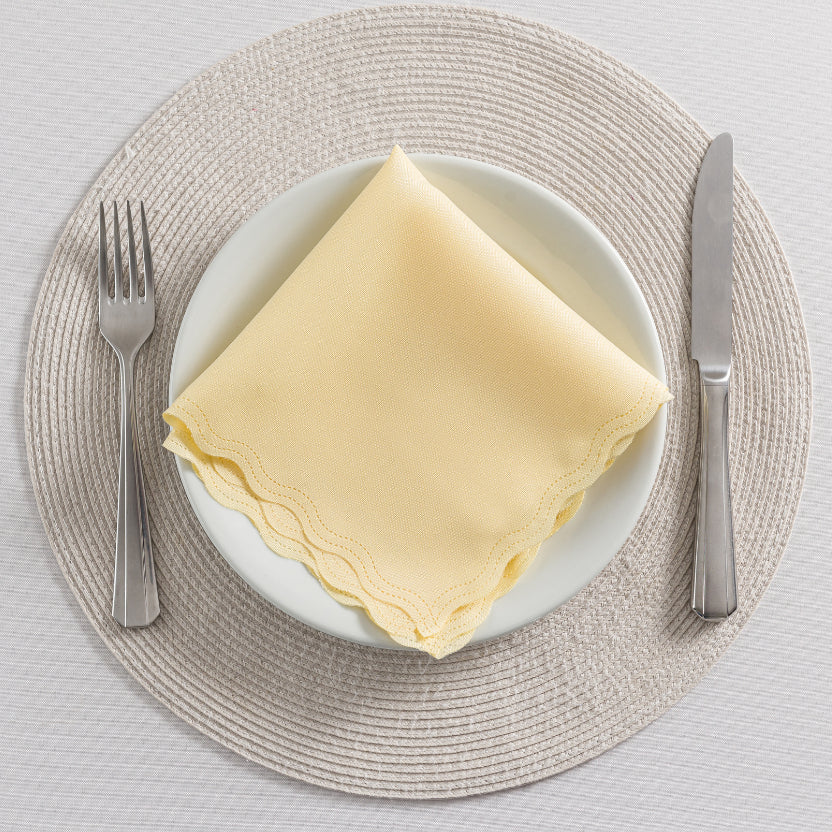 Kit 10 Oxford Amarelo Claro