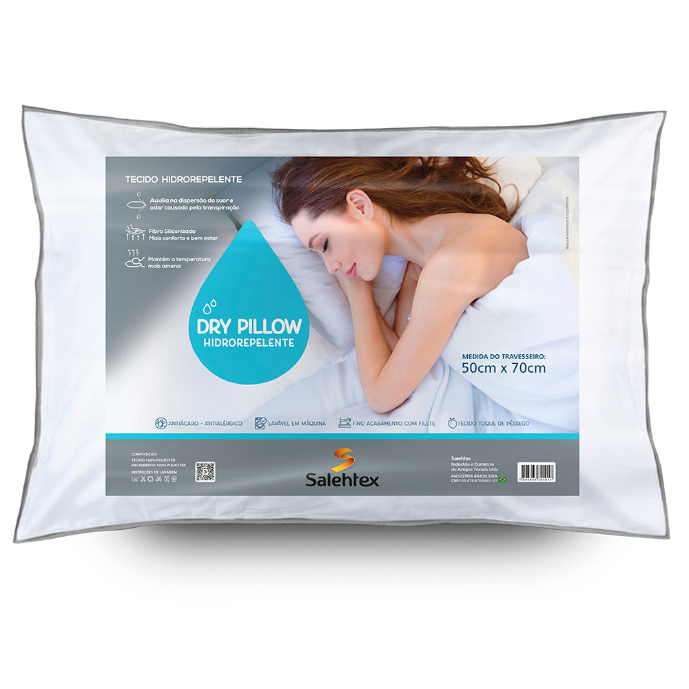 Travesseiro Dry Pillow Hidrorepelente Impermeável